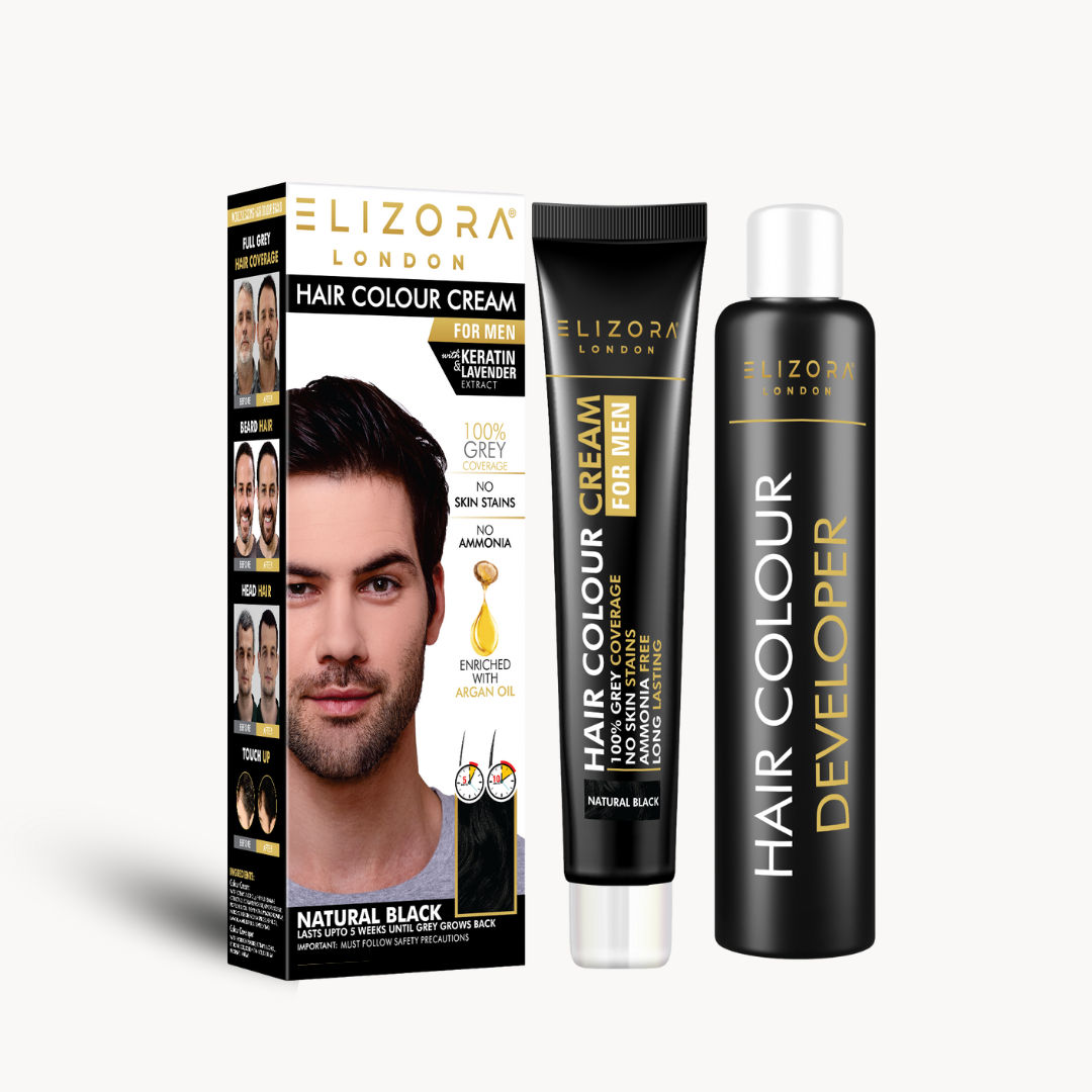 Elizora Hair Colour Cream (For Men) Natural Black