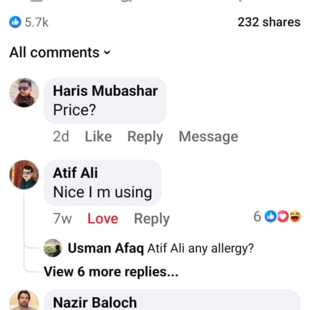 Customer review screenshot