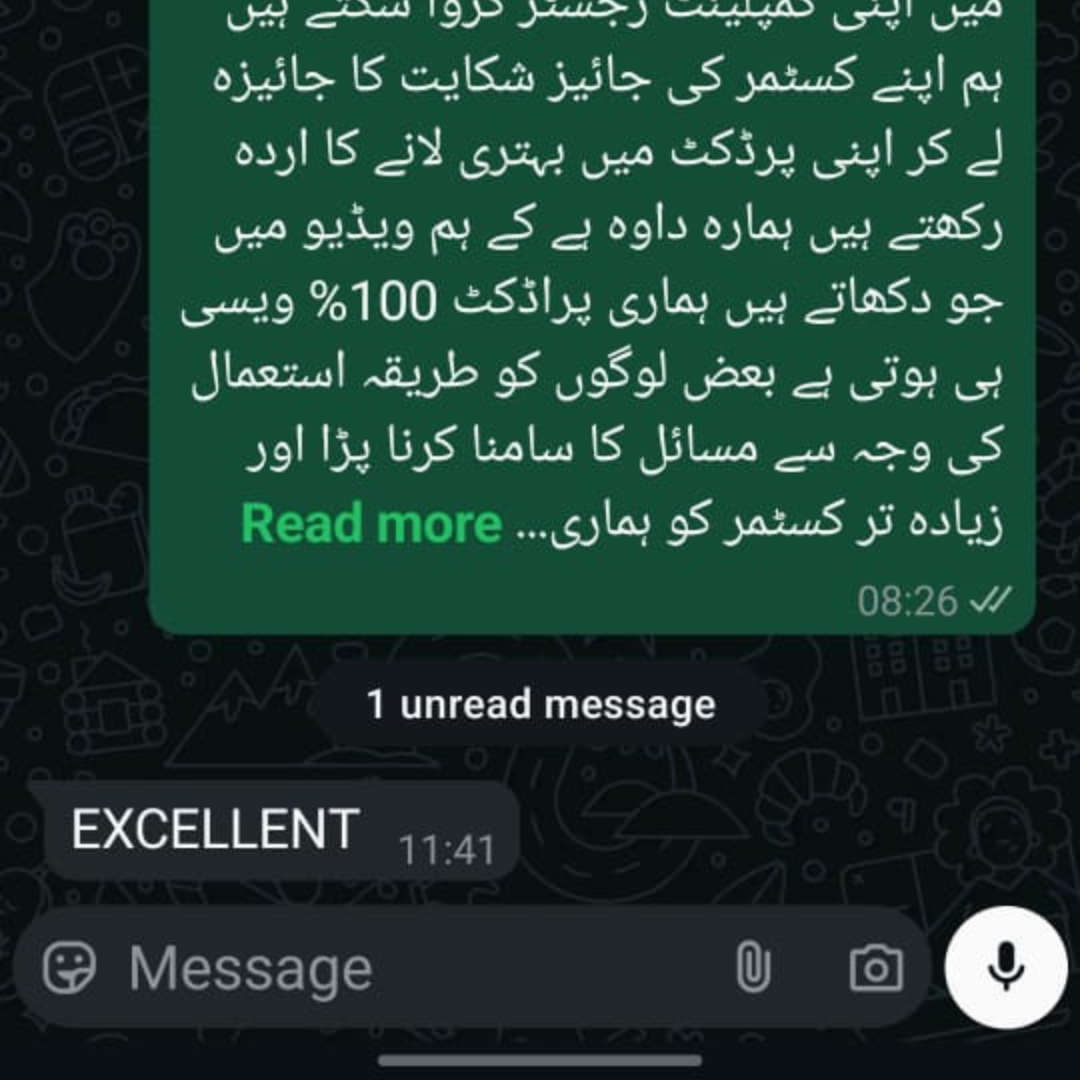 Customer review screenshot