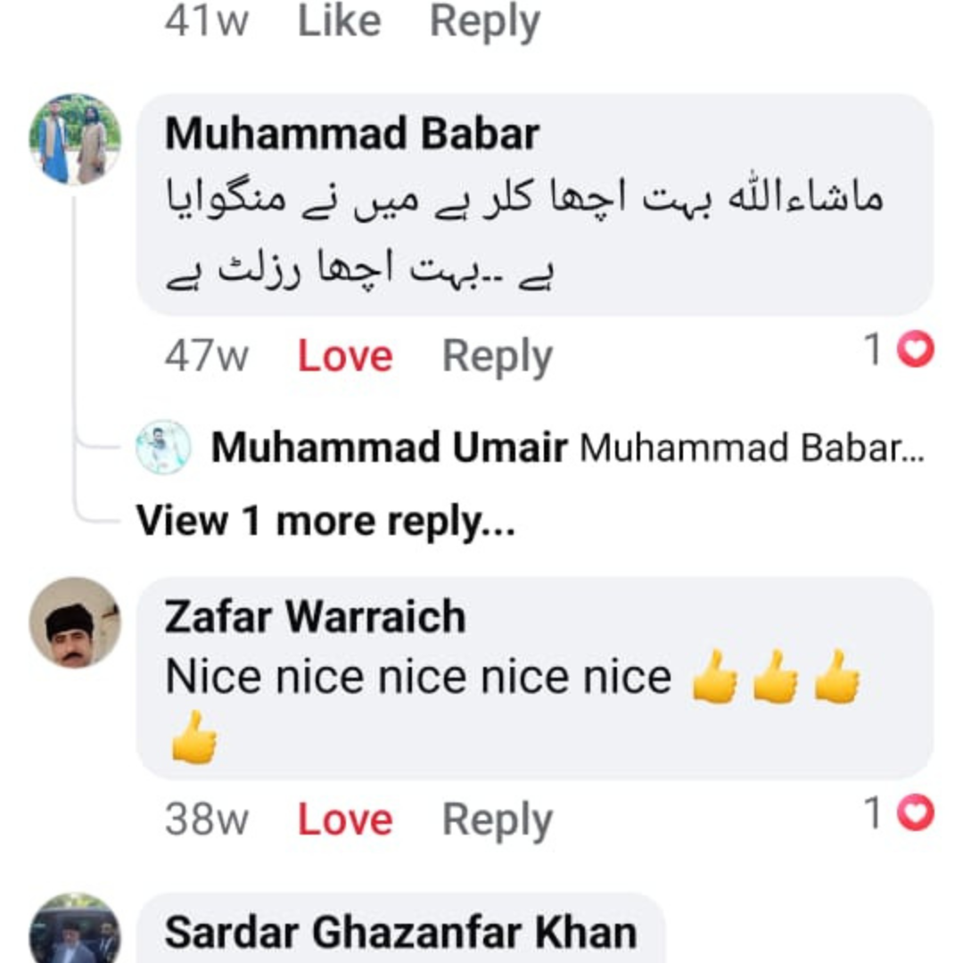 Customer review screenshot