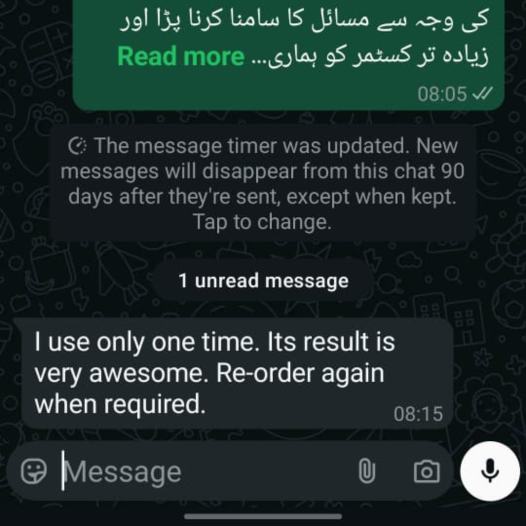 Customer review screenshot