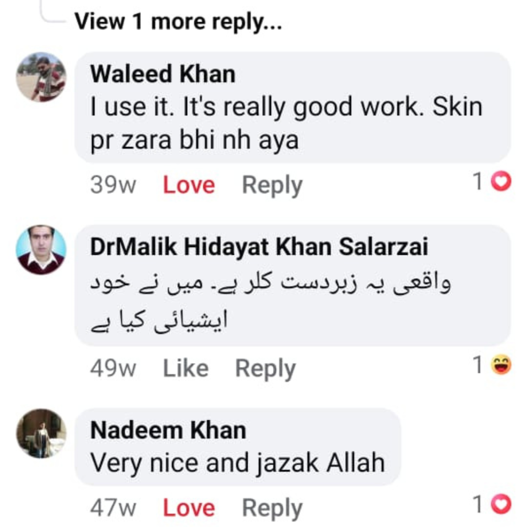 Customer review screenshot