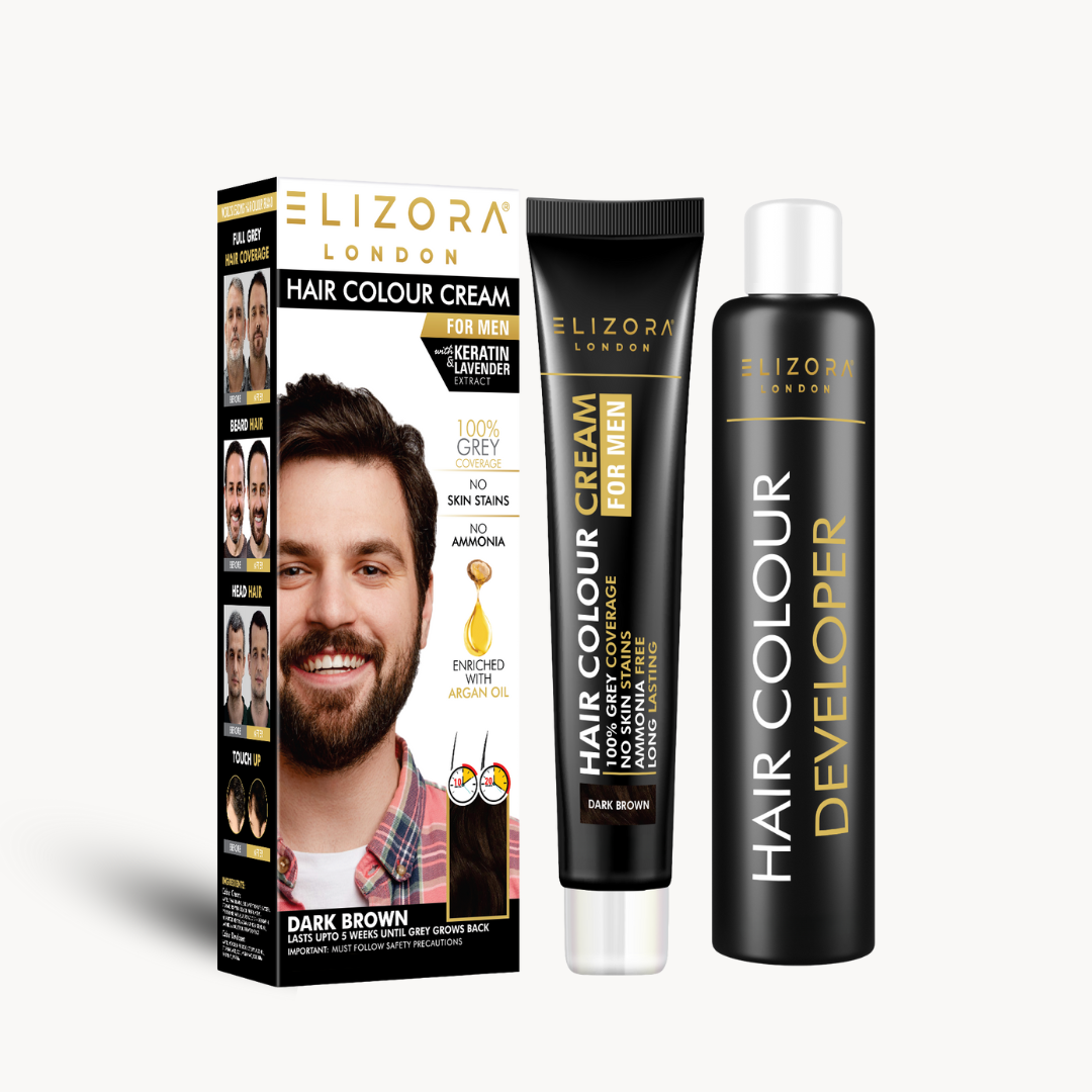 Elizora Hair Colour Cream (For Men) Dark Brown