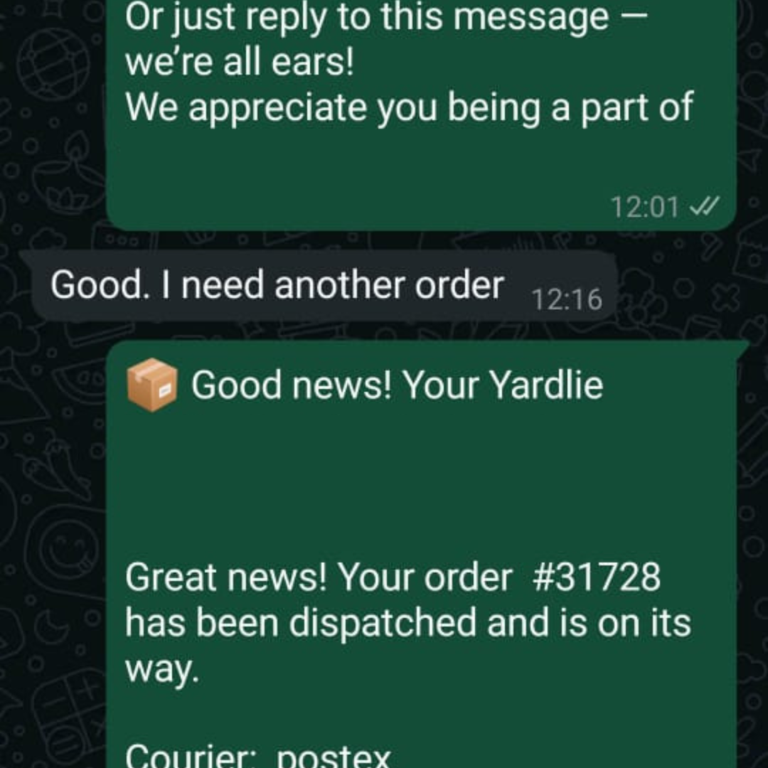 Customer review screenshot