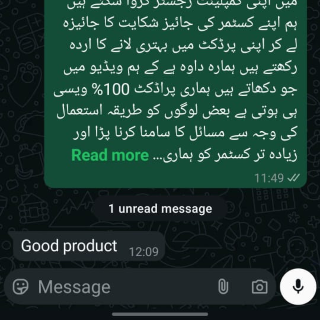 Customer review screenshot