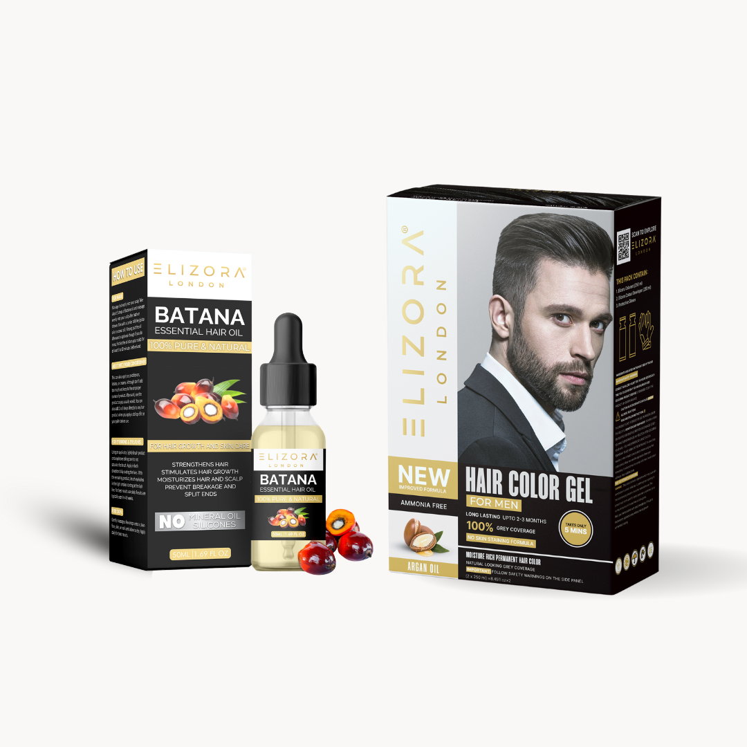 Elizora Hair Colour Gel 500ML + Batana Oil 20 ML